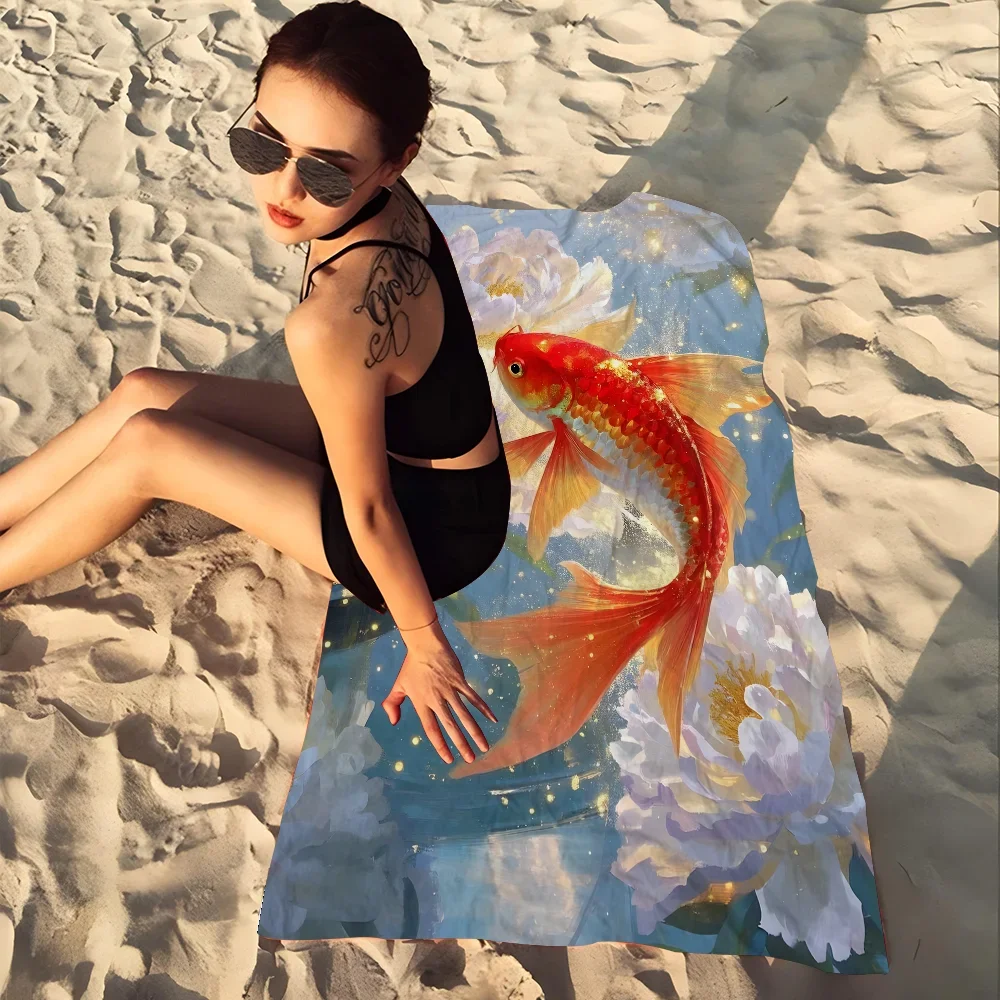 Serviette de plage carpes 3
