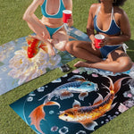 Serviette de plage carpes - Vignette | Serviettes de bain 