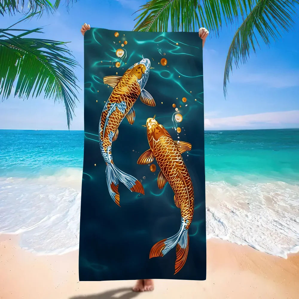 Serviette de plage carpes 7
