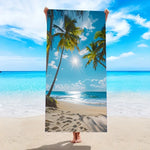 Serviette de plage cocotiers - Vignette | Serviettes de bain 