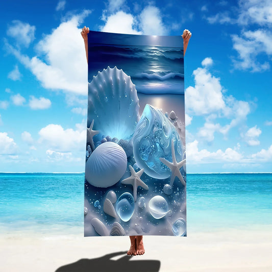 Serviette de plage coquillages magnifiques