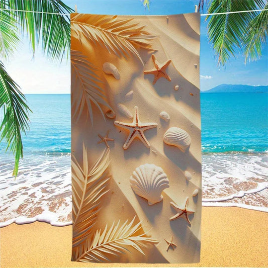 Serviette de plage dorée