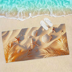 Serviette de plage dorée - Vignette | Serviettes de bain 