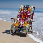 Serviette de plage à fleurs - Vignette | Serviettes de bain 