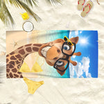 Serviette de plage girafe - Vignette | Serviettes de bain 
