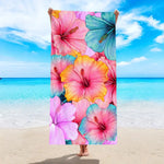Serviette de plage hibiscus - Vignette | Serviettes de bain 