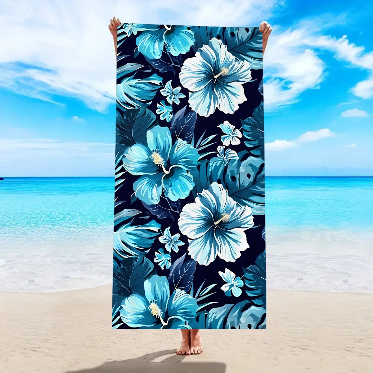 Serviette de plage hibiscus 8