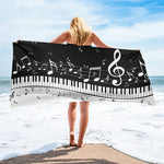 Serviette de plage piano - Vignette | Serviettes de bain 