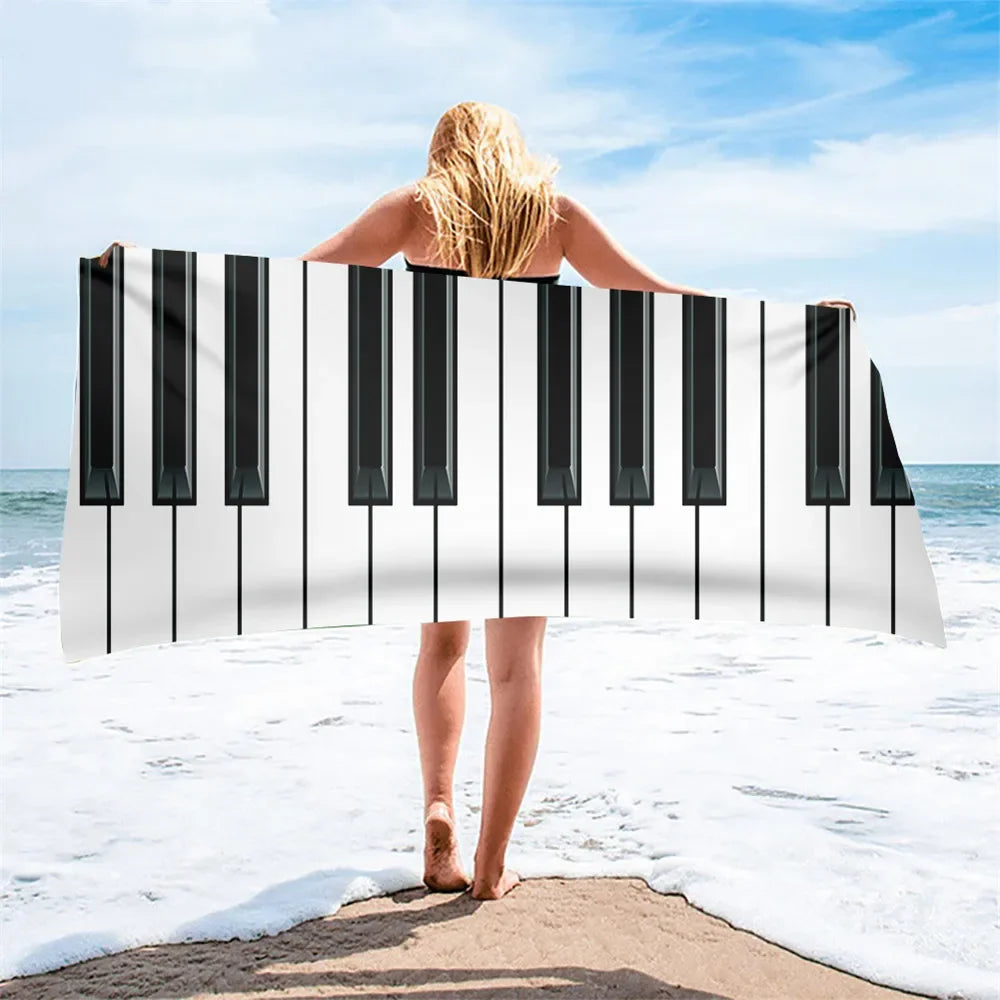 Serviette de plage piano 10