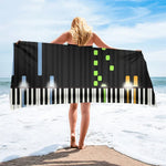 Serviette de plage piano - Vignette | Serviettes de bain 