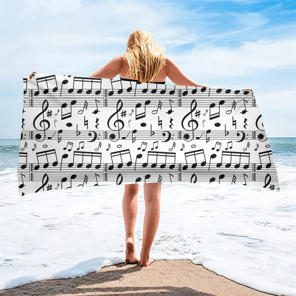 Serviette de plage piano 12