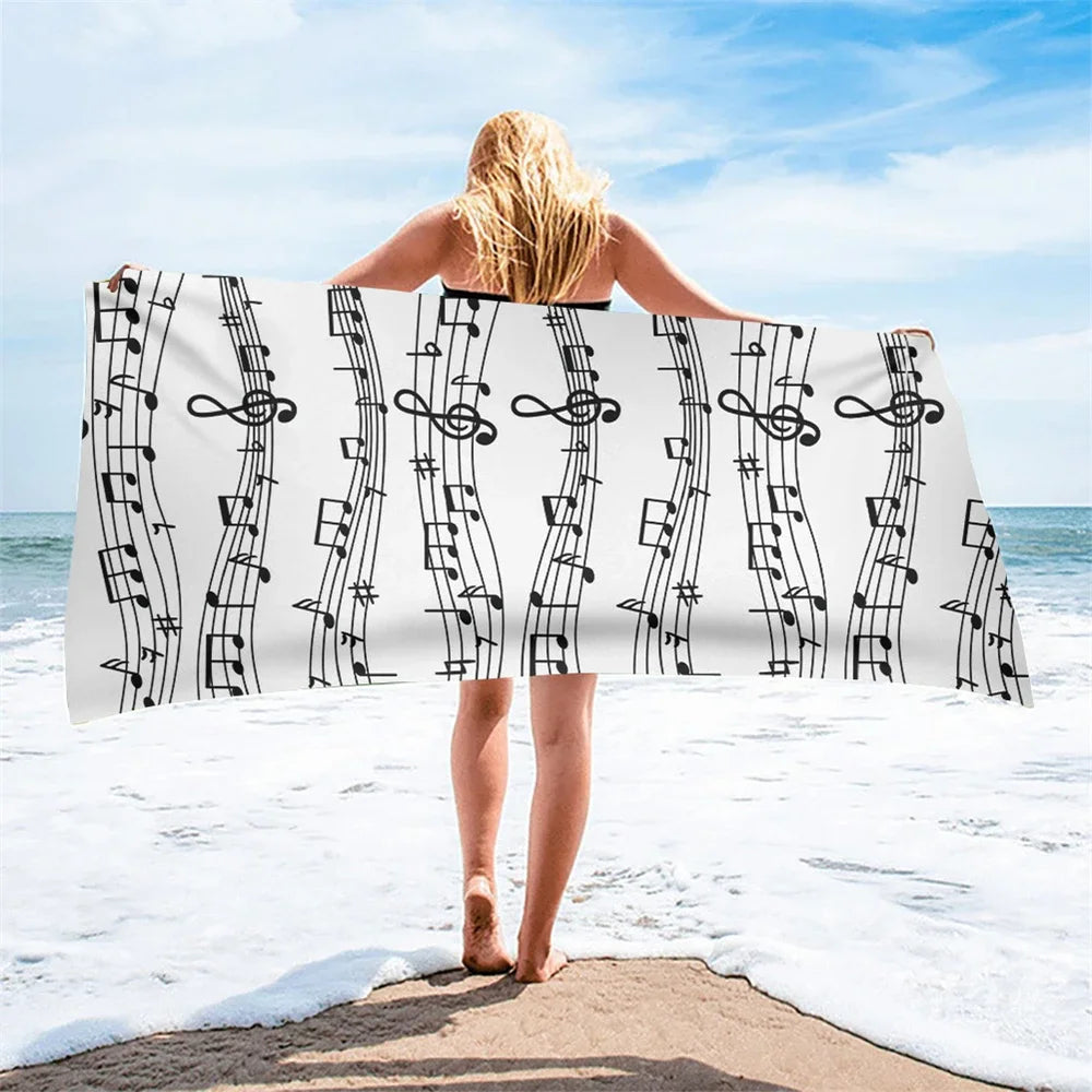 Serviette de plage piano 4