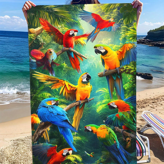 Serviette de plages Ara des tropiques