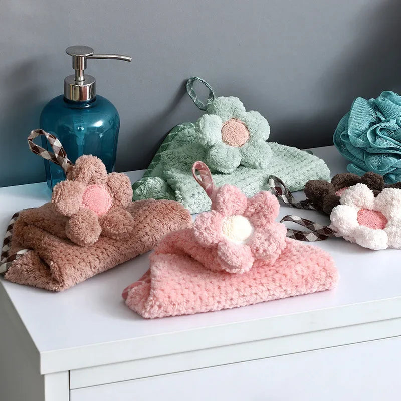 Serviette à main marguerite 4