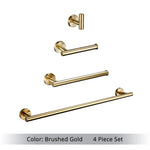 Ensemble de portes serviettes en acier inox doré - Vignette | Serviettes de bain 