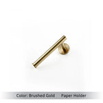 Ensemble de portes serviettes en acier inox doré - Vignette | Serviettes de bain 