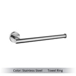 Ensemble de portes serviettes en acier inox doré - Vignette | Serviettes de bain 