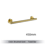 Ensemble de portes serviettes en acier inox doré - Vignette | Serviettes de bain 