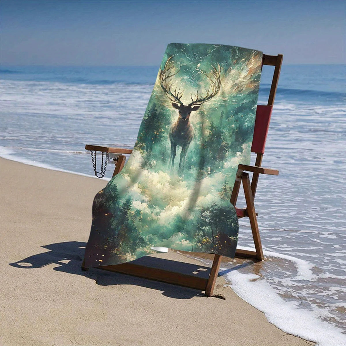 serviette de bain cerf 3