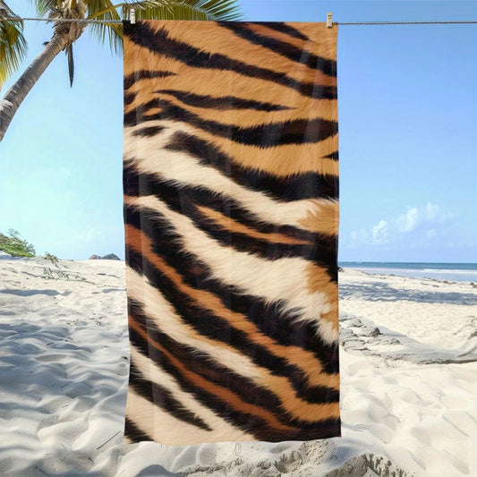 serviette de plage pelage du tigre
