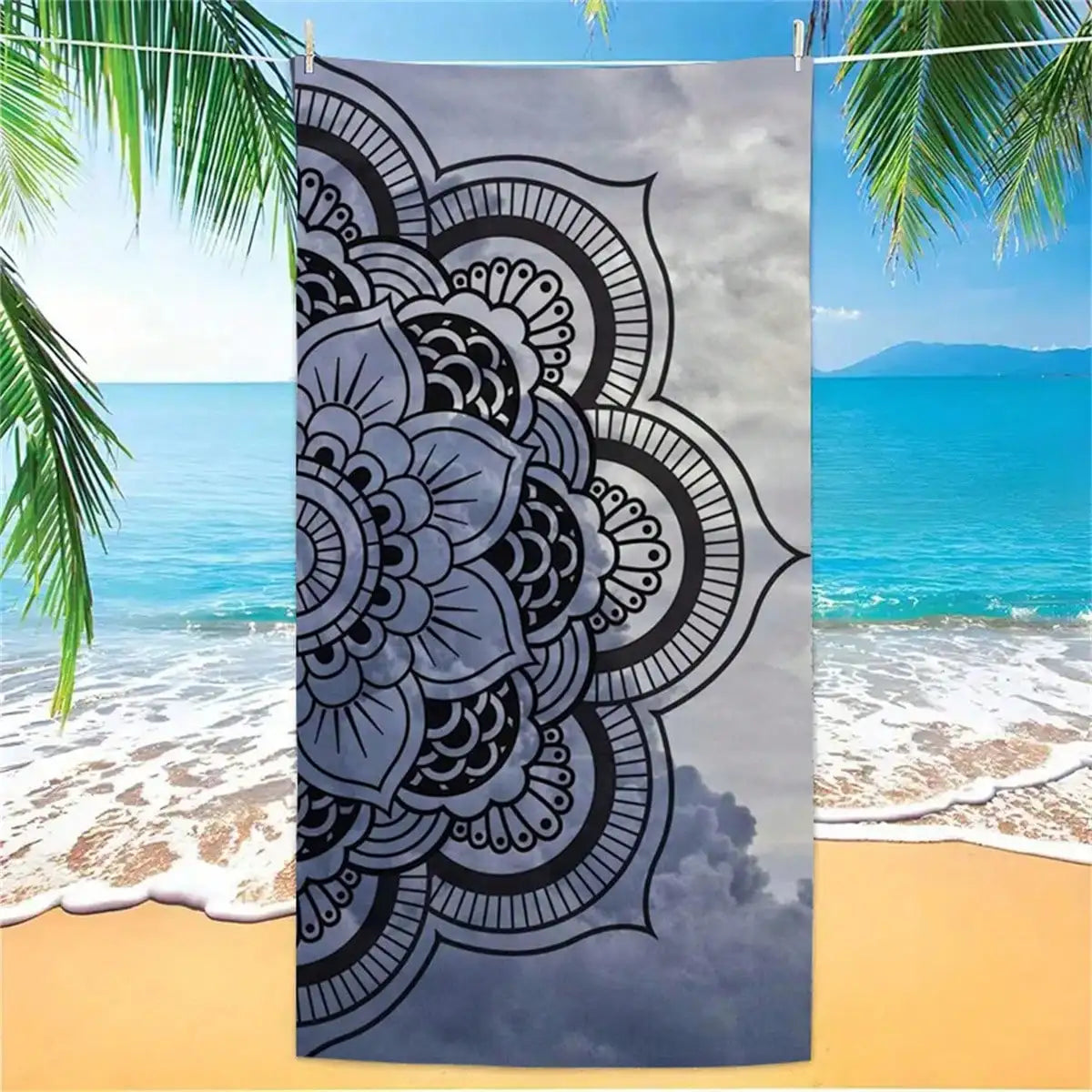 serviette de plage turquoise 6