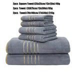 Ensemble 6 serviettes de bain microfibre - Vignette | Serviettes de bain 