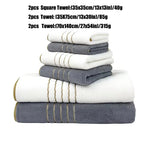 Ensemble 6 serviettes de bain microfibre - Vignette | Serviettes de bain 